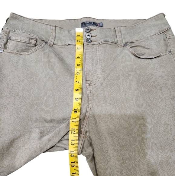 Torrid Animal Snake Print Stretch Jegging Skinny Jeans Super Soft Tan 20R - Picture 7 of 8